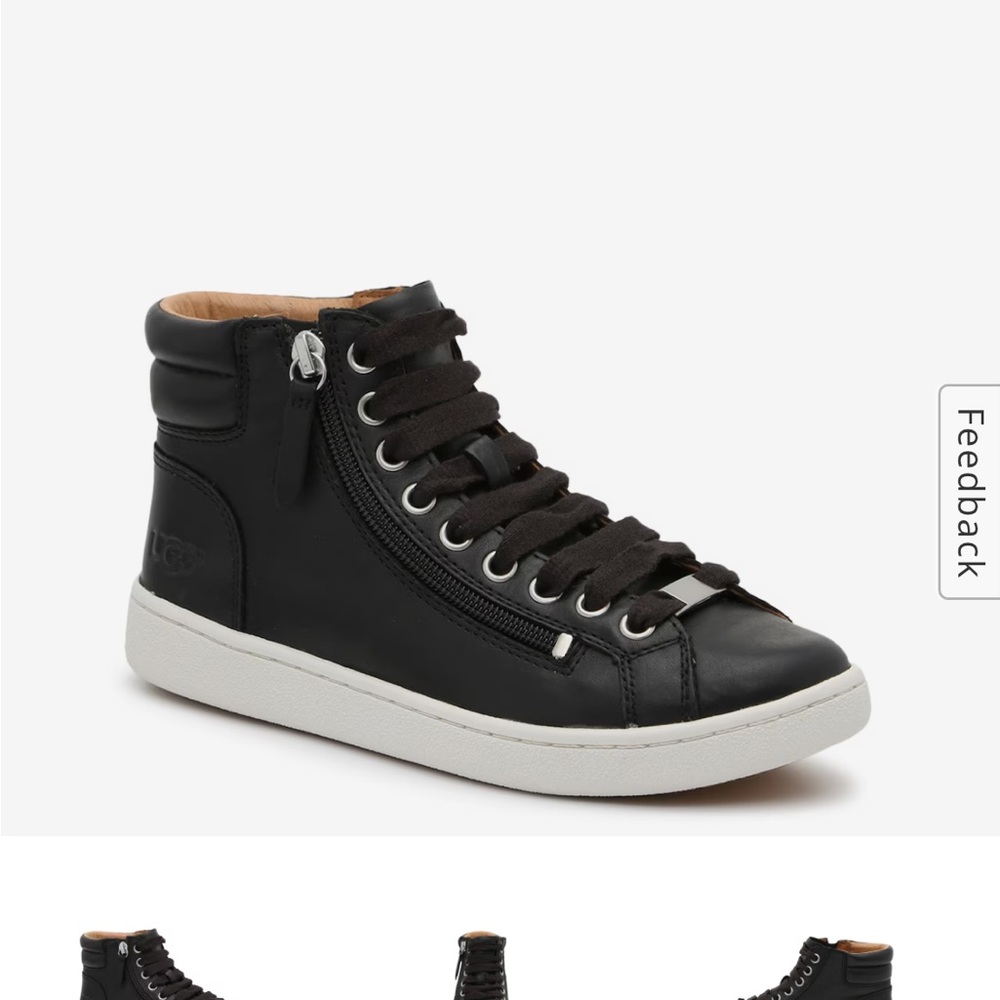 Black high top sneakers